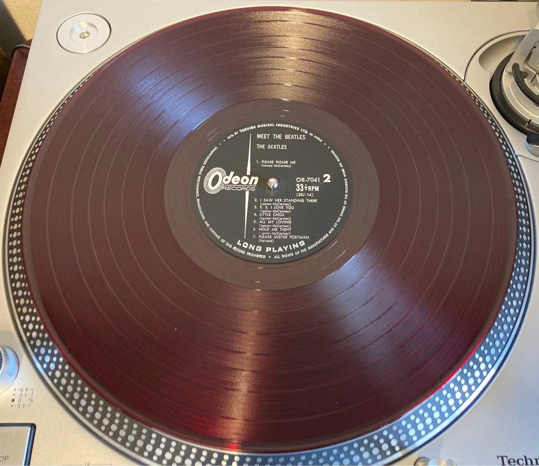 超初期盤　赤盤ファーストプレス　MEET THE BEATLES! レコード