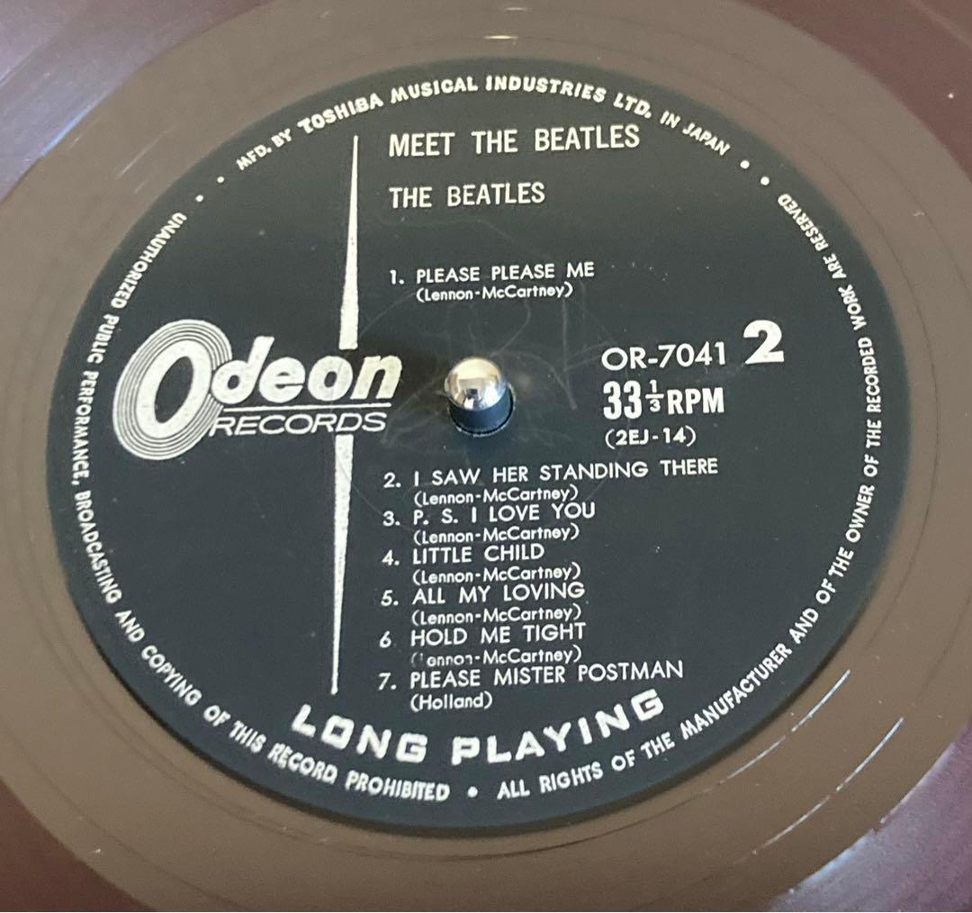 超初期盤　赤盤ファーストプレス　MEET THE BEATLES! レコード