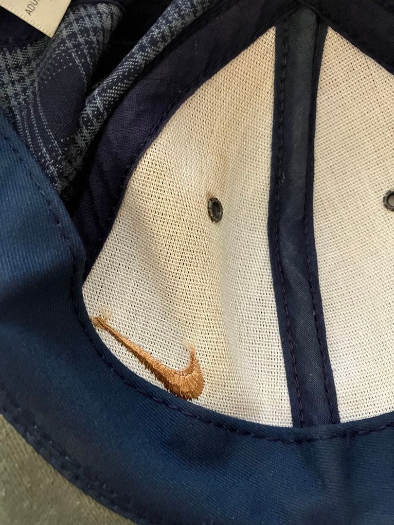 USA製 90s Nike ナイキ スエードキャップ チェック