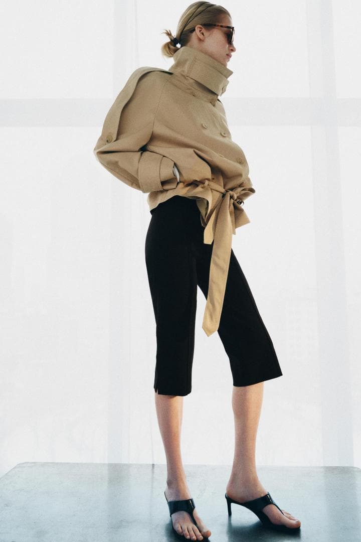 ZARA ショート丈ハイネックトレンチコート　Sサイズ