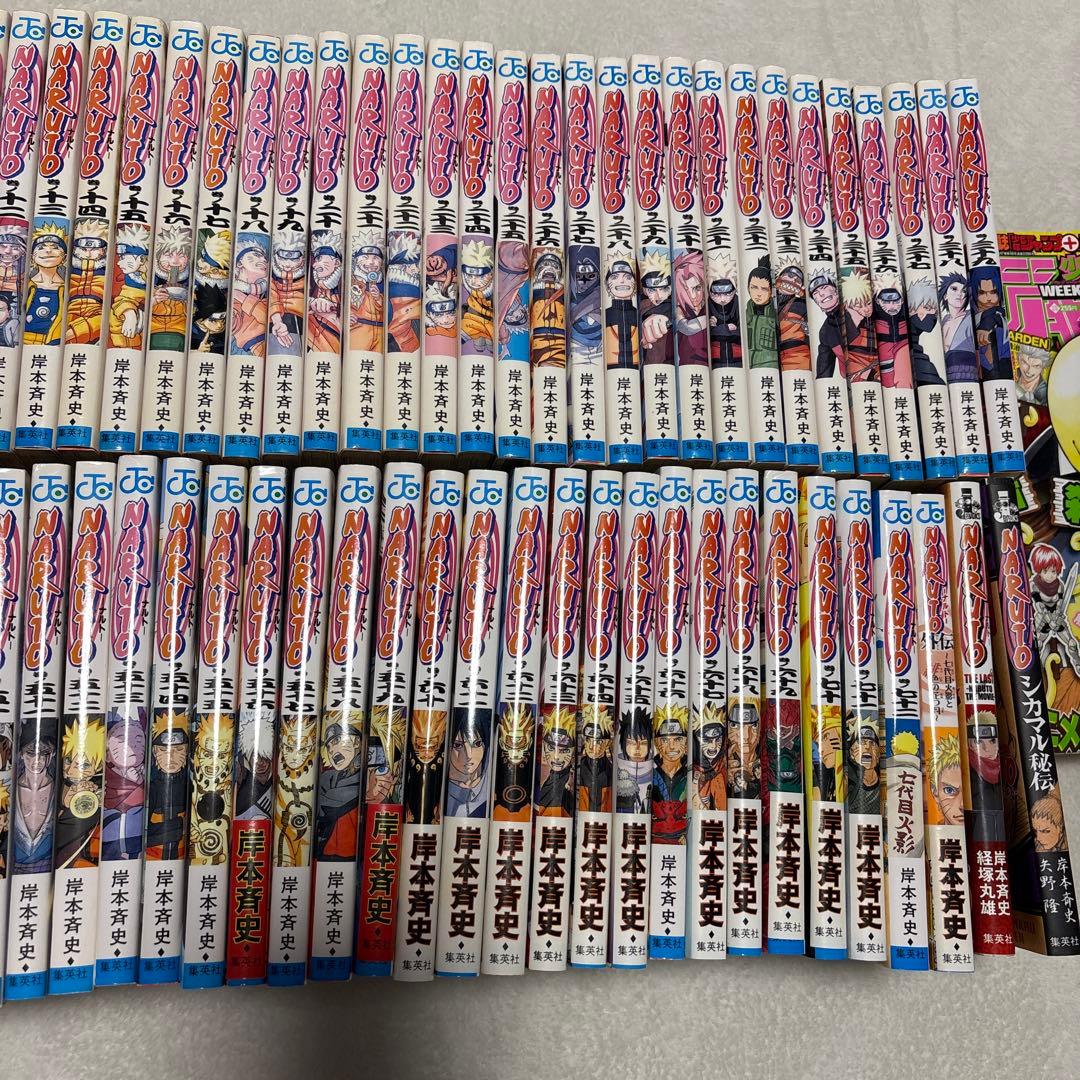 NARUTO 全巻セット　関連本付き