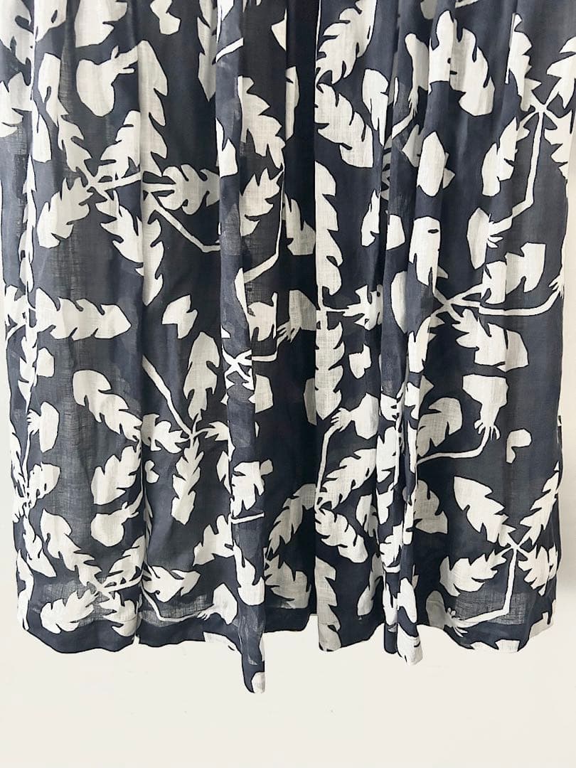 【美品】mina perhonen　soffione　リネンスカート　サイズ36