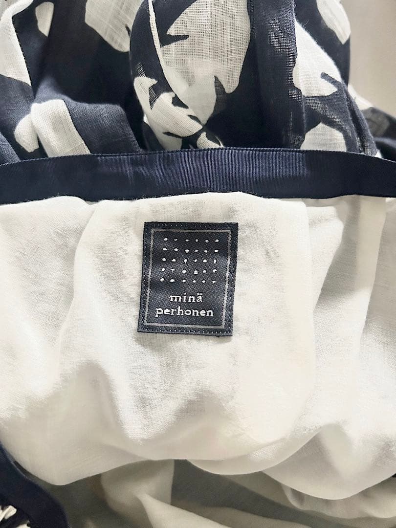 【美品】mina perhonen　soffione　リネンスカート　サイズ36