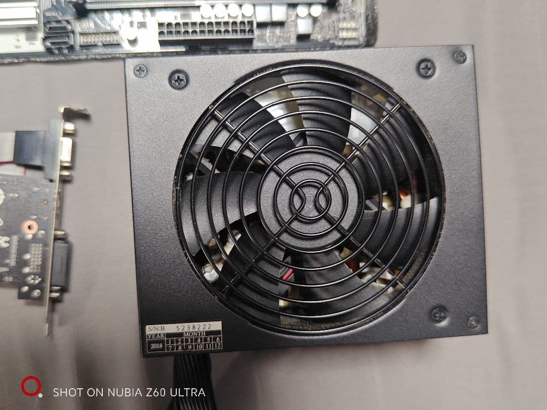 Ryzen5 AB350 GT710 玄人志向500w電源　パソコンパーツセット