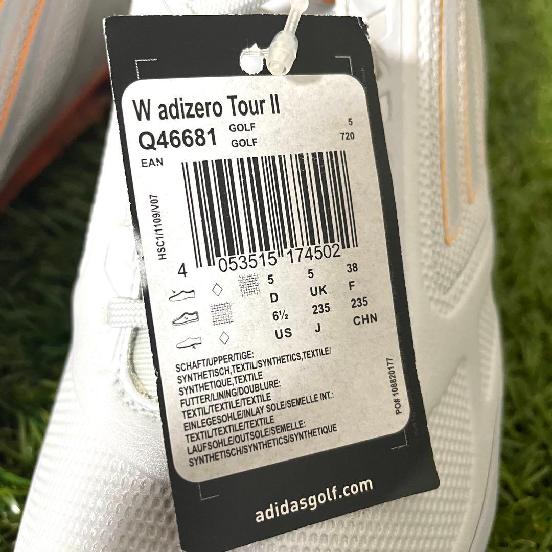 新品 アディダスゴルフ レディース 23.5cm adizero Tour 2