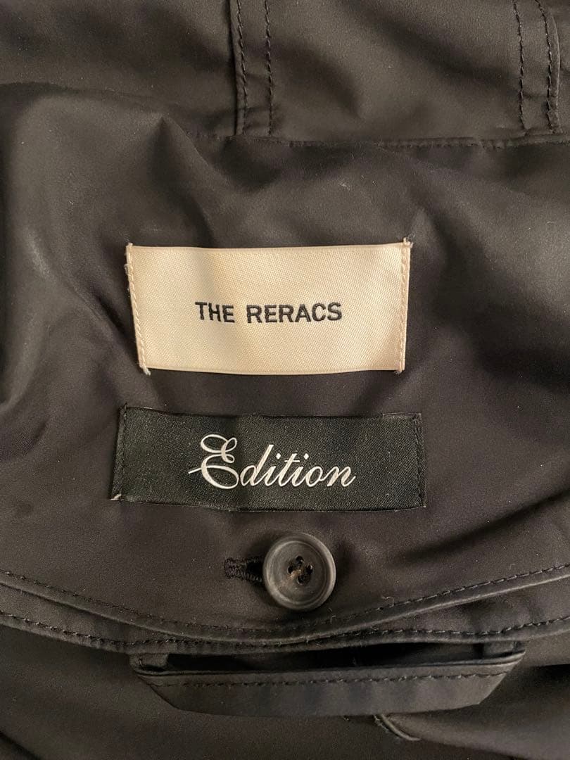 【THE RERACS × Edition】 ブラックモッズコート