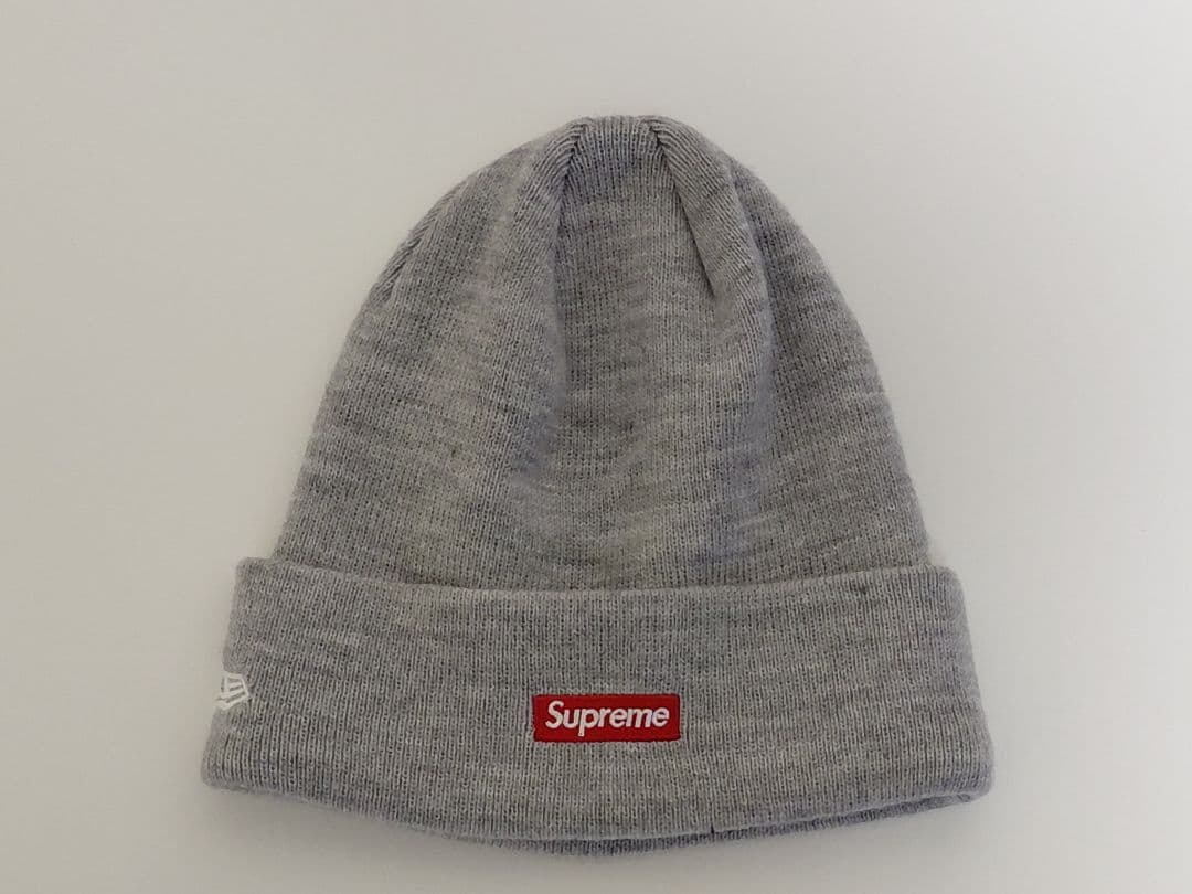 【極美品】　Supreme × New Era　ツノ S Logo　Beanie