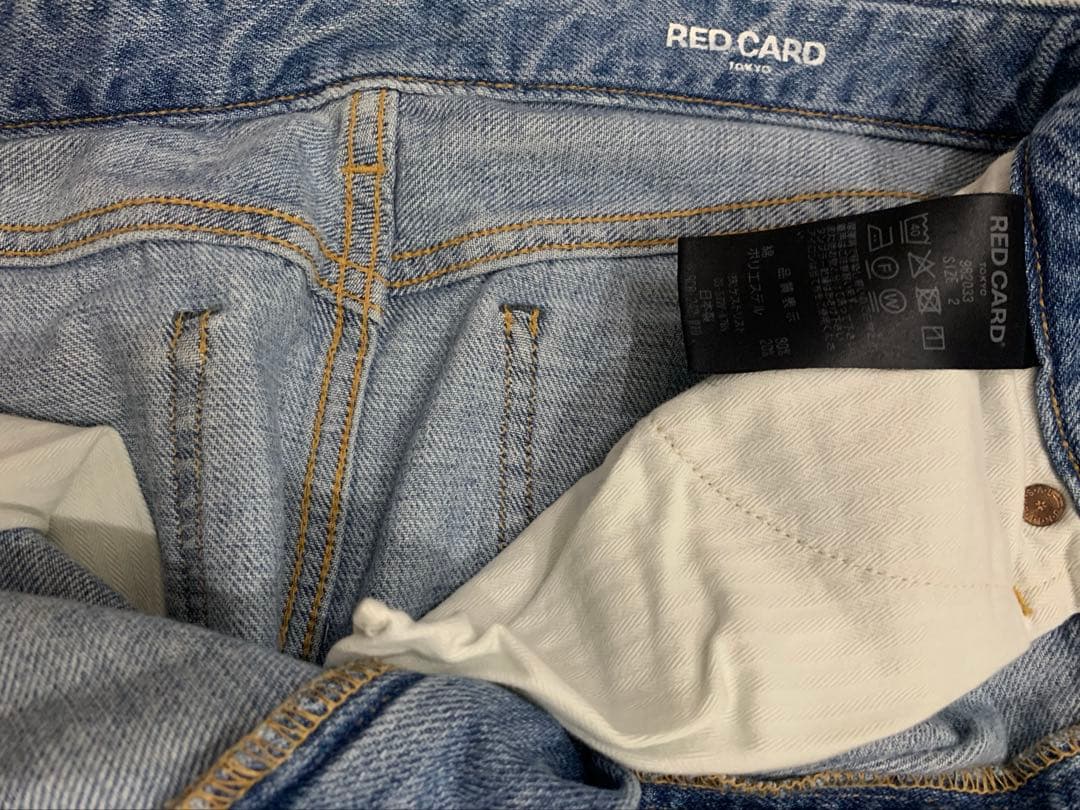 RED CARD レッドカード　スリットデニムスカート