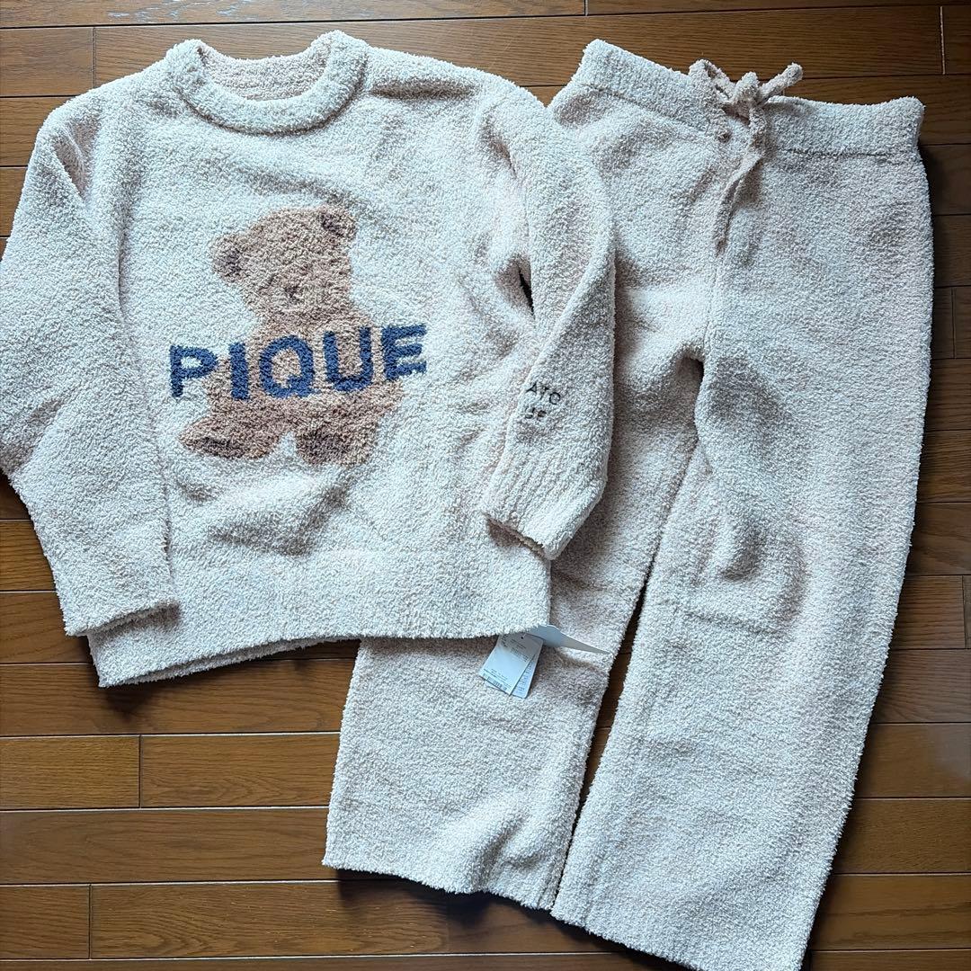 gelato piqueパウダーメランジベアジャガードプルオーバー&ロングパンツ