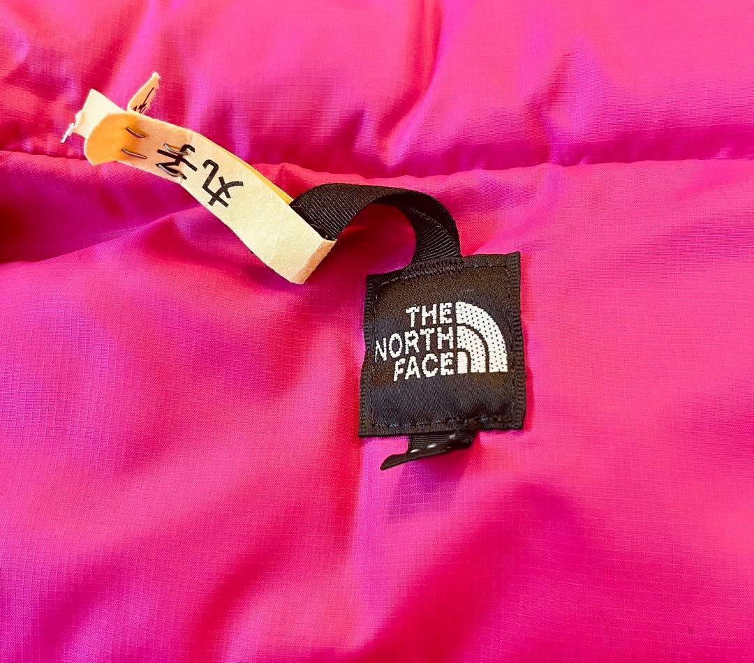 THE NORTH FACE ピンクダウンコート　90センチ　フード取り外し可