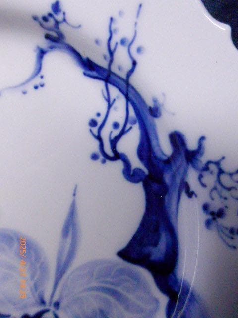 美品　マイセン　Meissen ブルーオーキッド 2o.5cm プレートです