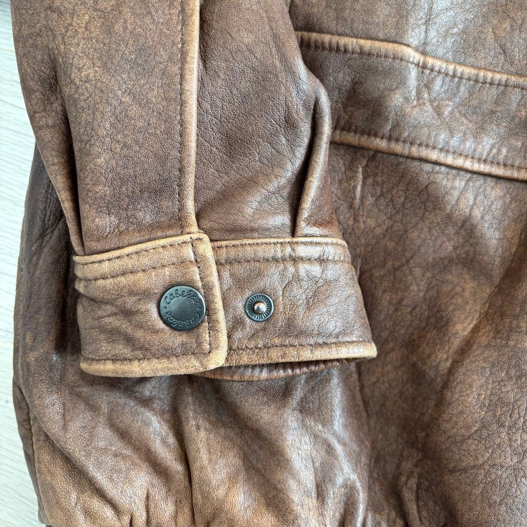 古着 カベラス Cabelas A-2タイプ レザーフライトジャケット