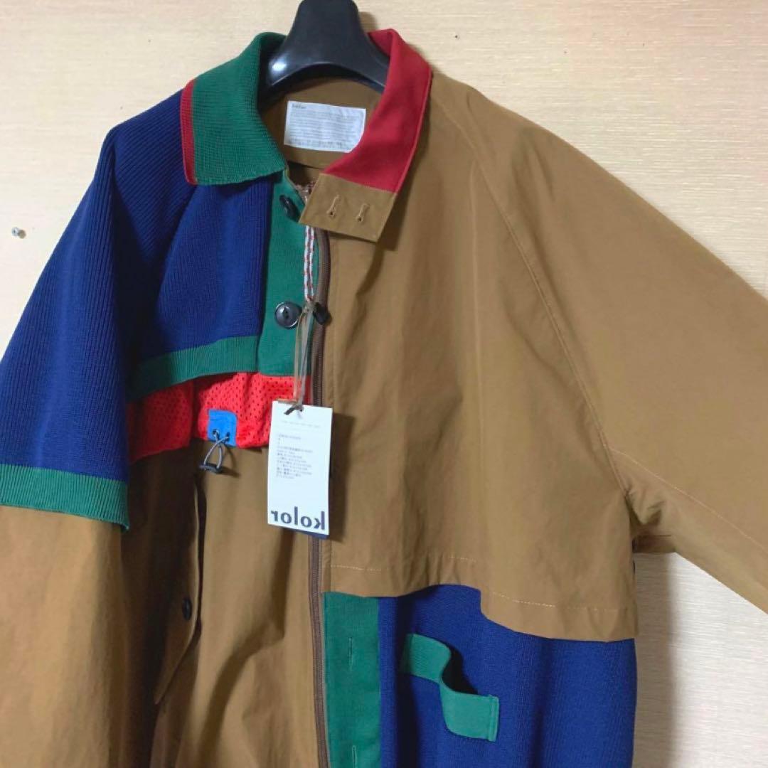 阿部期 新品❗️限定22AW kolor ジャケット ドッキング ブルゾン 2