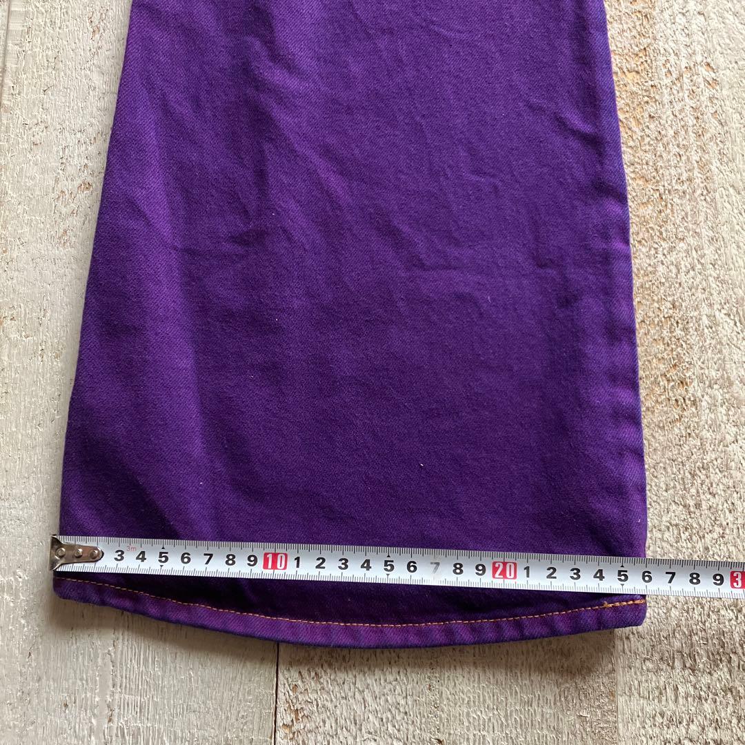 ブルーウェイ ベルボトム 27 後染め パープル vintage