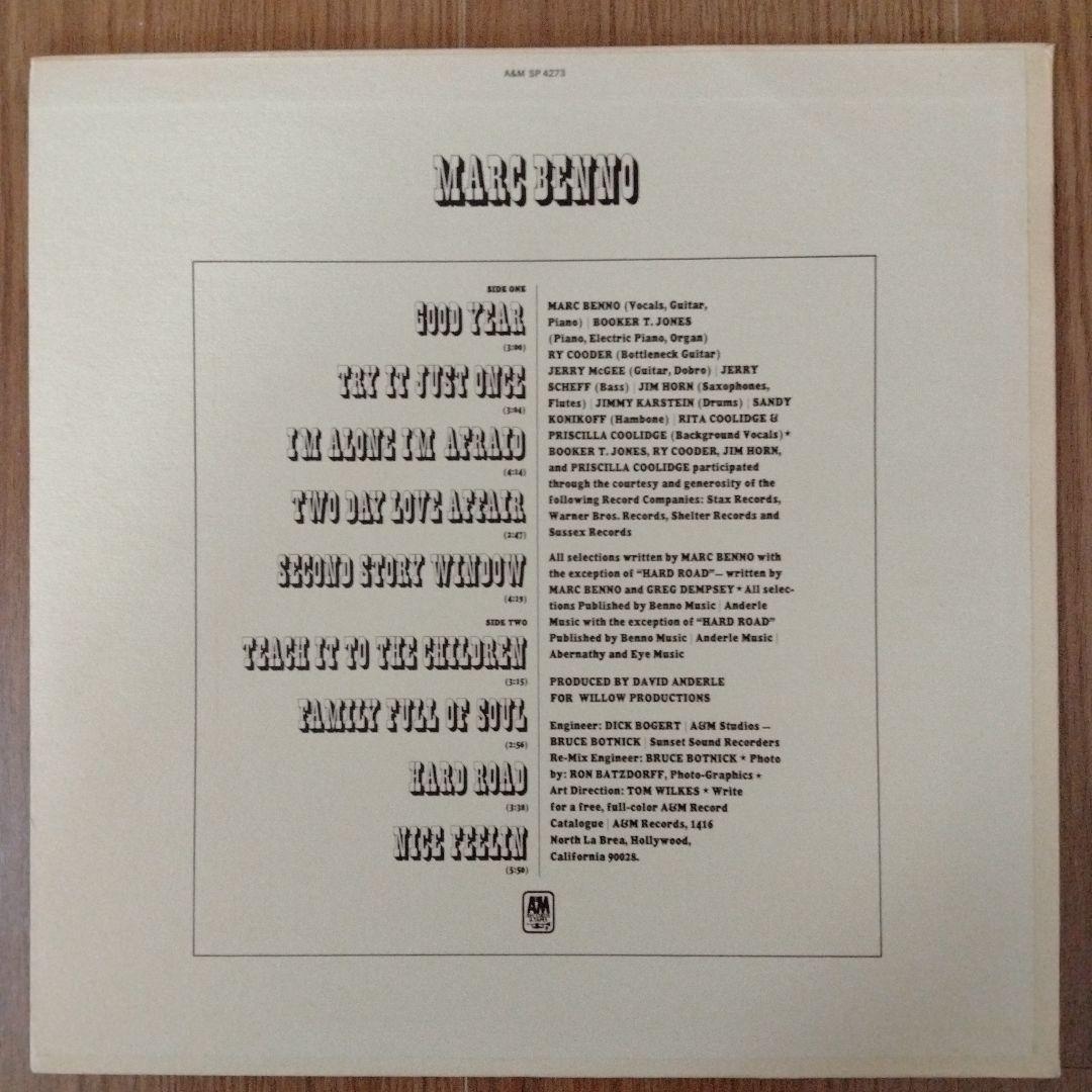 664 Marc Benno LP レコード