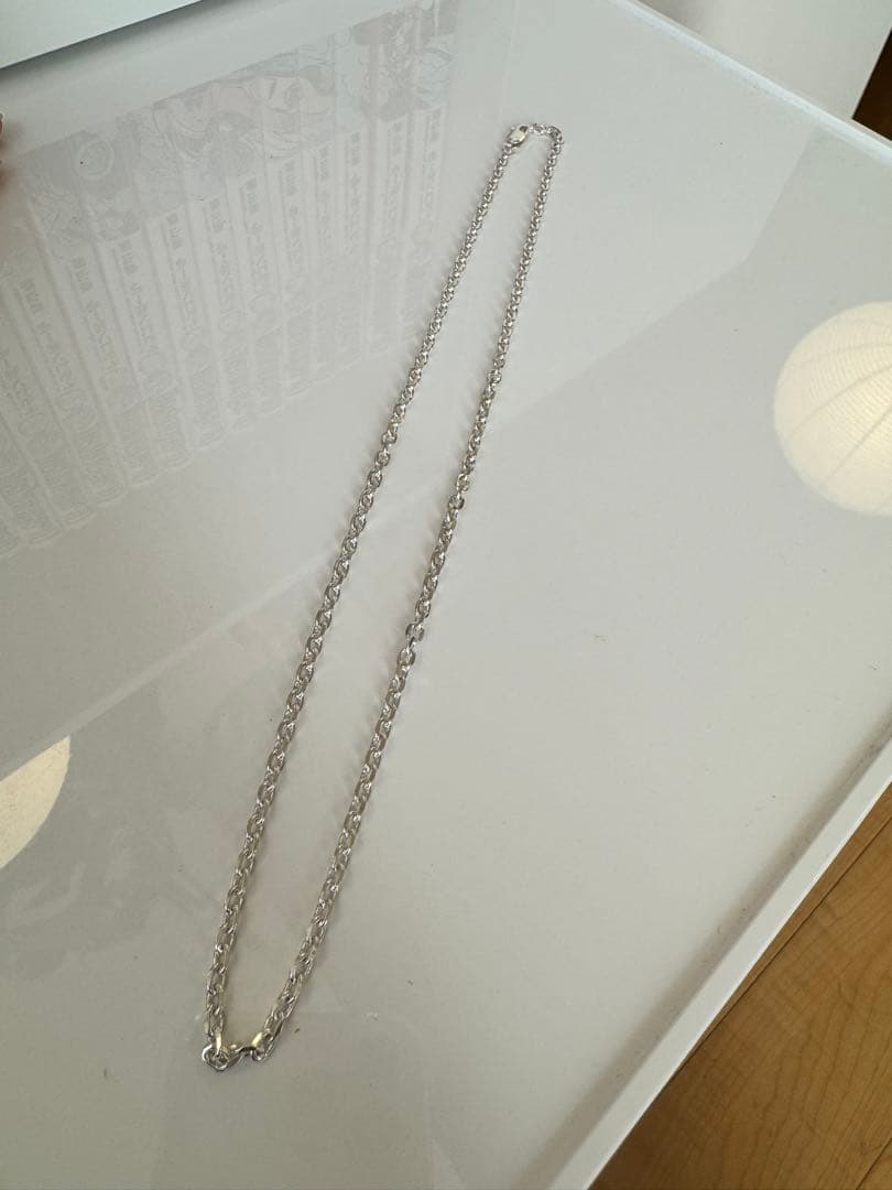 シルバー925 太角チェーン 60cm ネックレス アメカジ 純銀 メンズ
