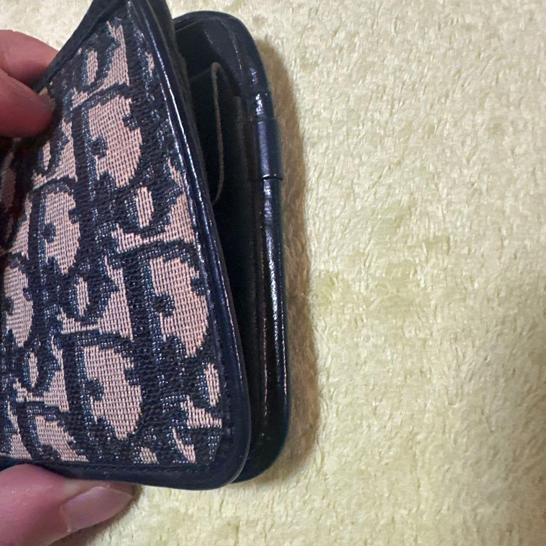 Dior クリスチャンディオール 二つ折り財布 トロッター トロッター柄
