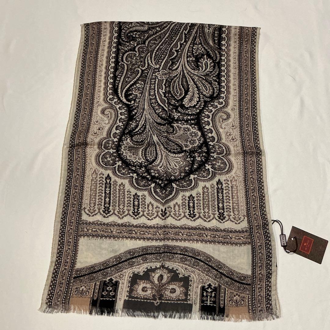 洗練されたデザイン　ETRO 正規品　ペイズリー スカーフ　ショール　☆2