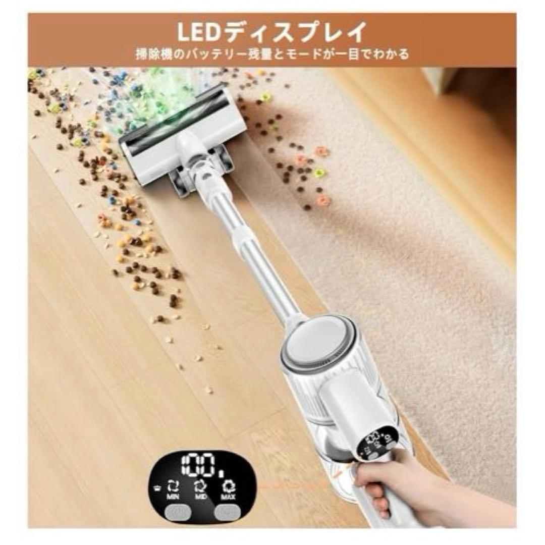 ❤️最終値下げ❤️掃除機 コードレス 50KPa超強力吸引 最新LED液晶パネル