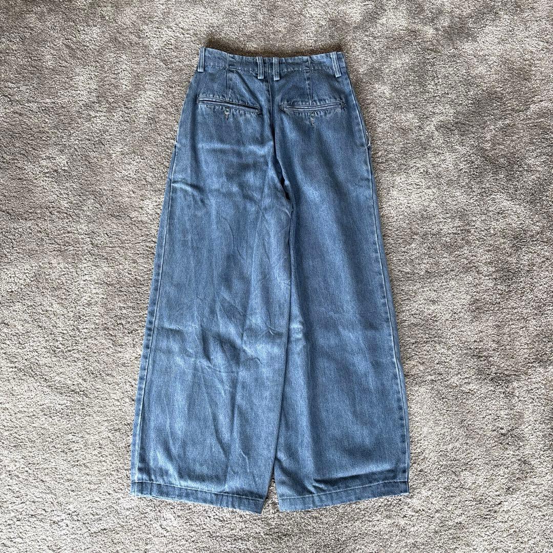 SLOBE IENA デニム 2025AWセミワイド ブルー 36 パンツ