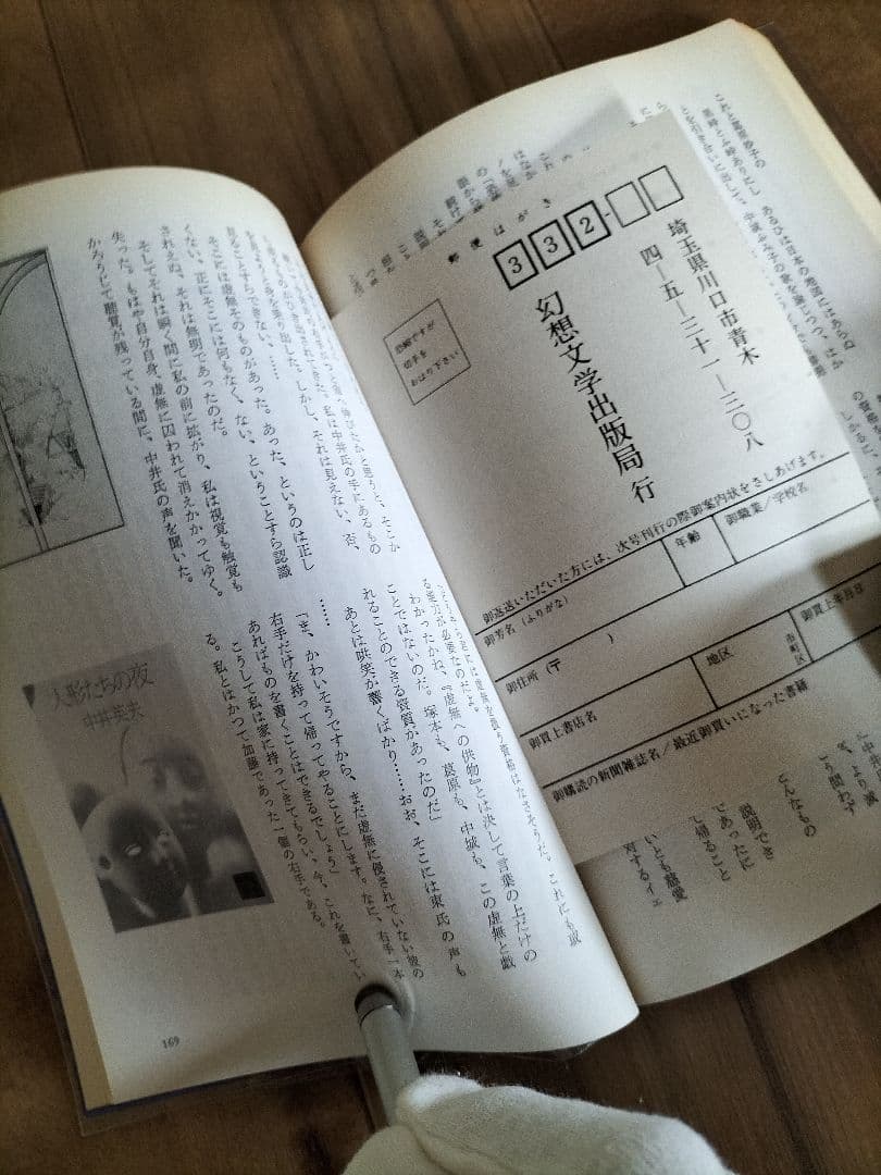 中井英夫スペシャル　１改訂版　反世界の手帳　別冊幻想文学　絶版書籍
