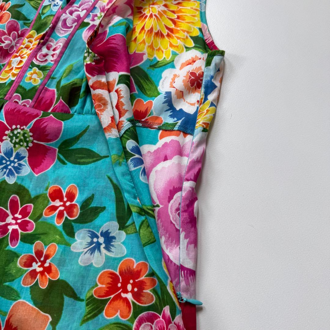 極美品✨レオナール ワンピース コットン 花柄