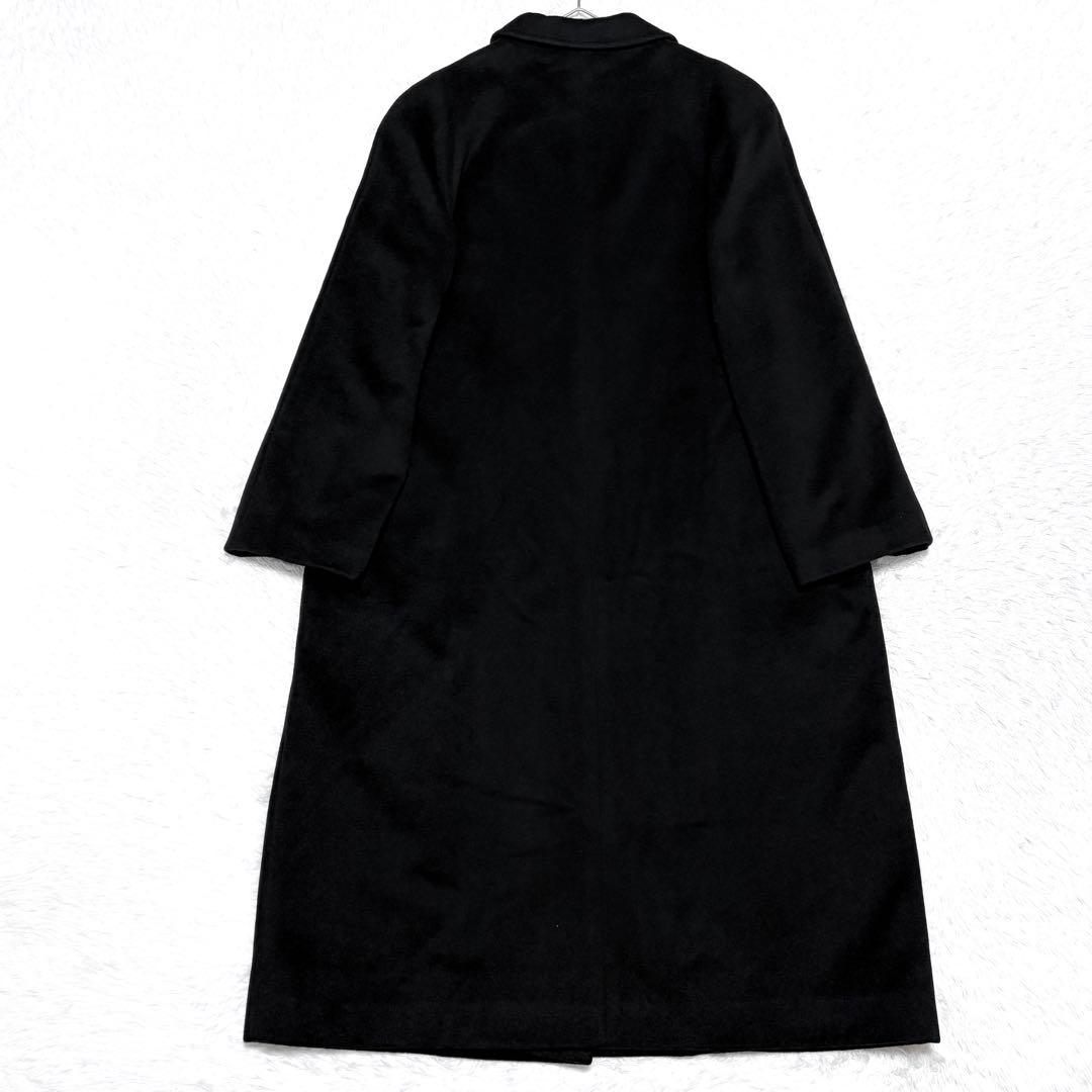 【美品】カシミヤ 100% コート 大きいサイズ 日本製 オフィス 冠婚葬祭
