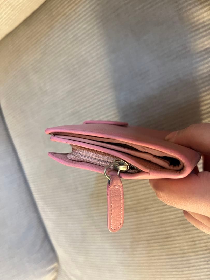 正規品　シャネル　財布　ピンク　カメリア