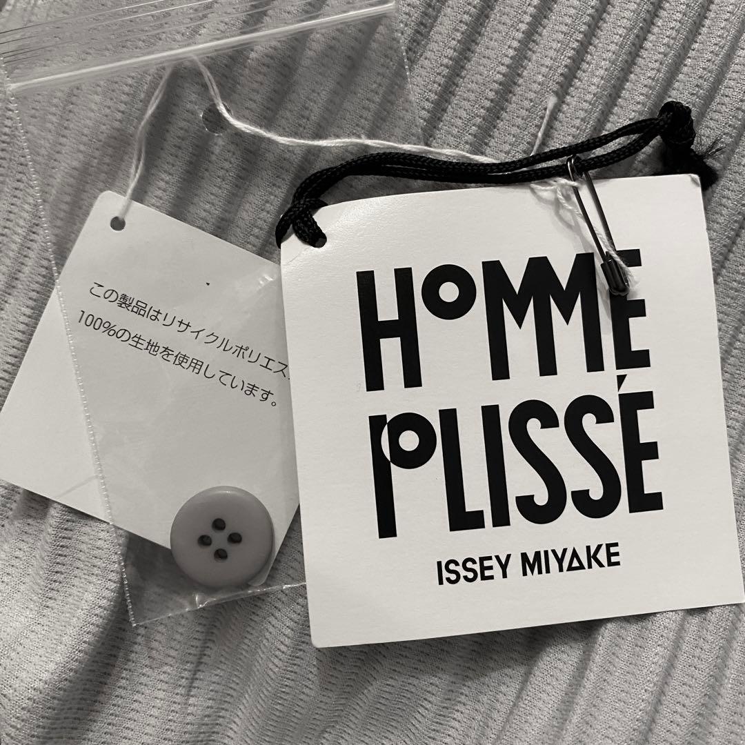 HOMME PLISSE オムプリッセ 消しプリーツパンツ ライトグレー