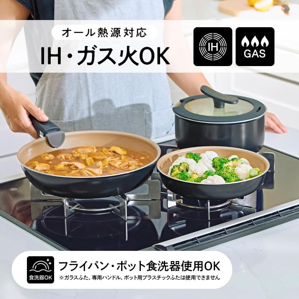 DOSHISHA エバークック フィット フライパンセット 8点セット