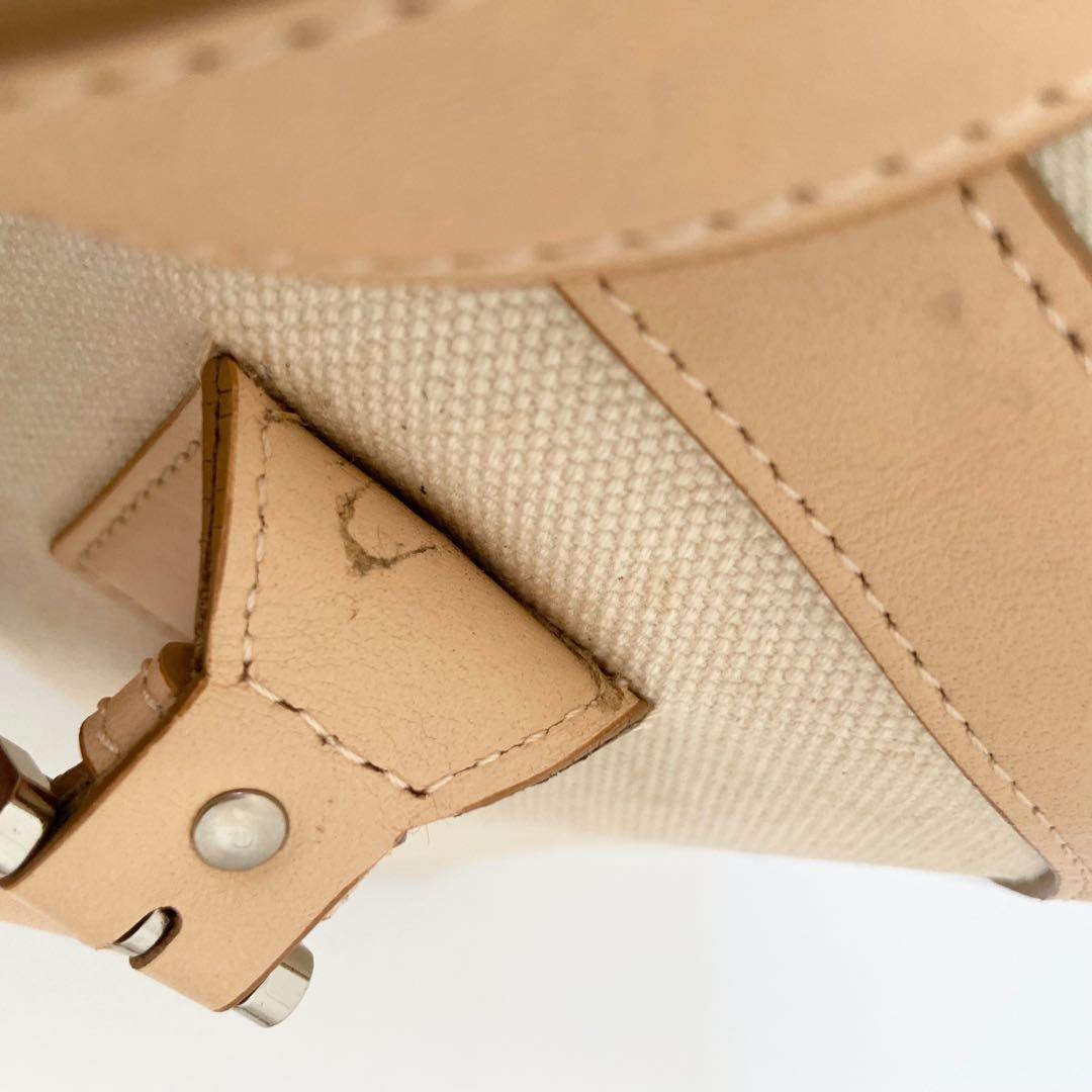 美品　Burberry キャンバス　ノバチェック　ミニボストンバッグ　ハンド
