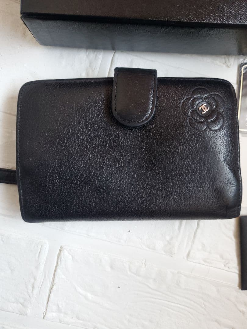 あーさん☆CHANEL☆カメリア.ブラック財布☆