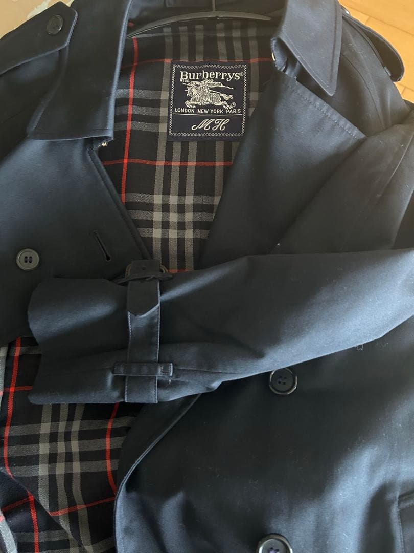 【美品】Burberrys ネイビー トレンチコート