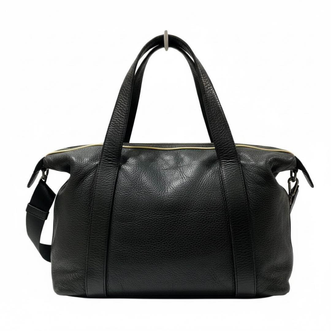 美品 EMPORIO ARMANI レザー 2WAY ボストンバッグ ショルダー