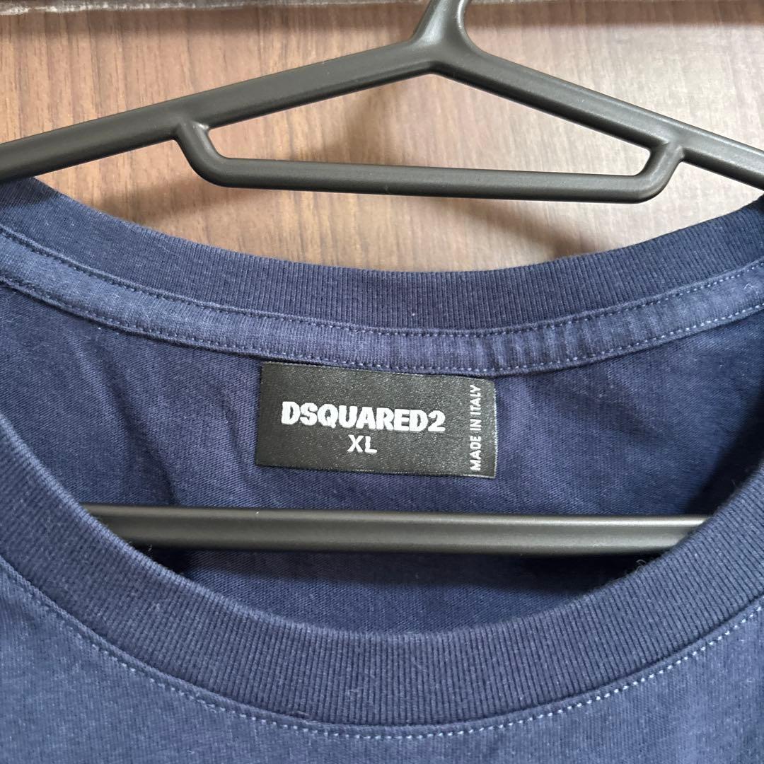 M*1様 DSQUARED2 ネイビー Tシャツ XL