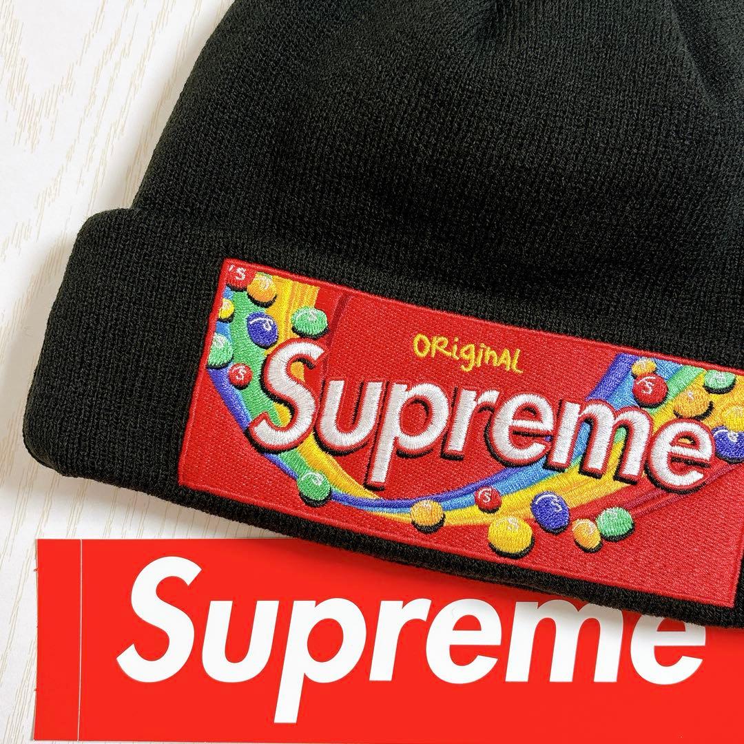 Supreme Skittles Beanie ブラック　黒　カリナ着用　希少
