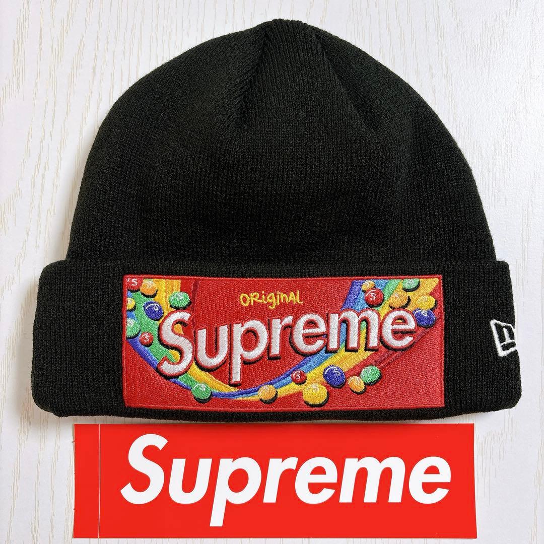 Supreme Skittles Beanie ブラック　黒　カリナ着用　希少