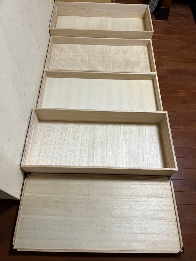 4段桐箱　着物収納　衣装収納　ケース