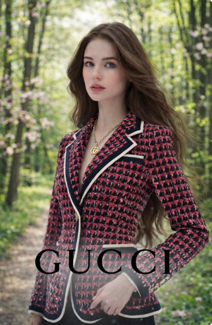 極美品★GUCCI★ツイード★モダン★トリミング★テーラードジャケット