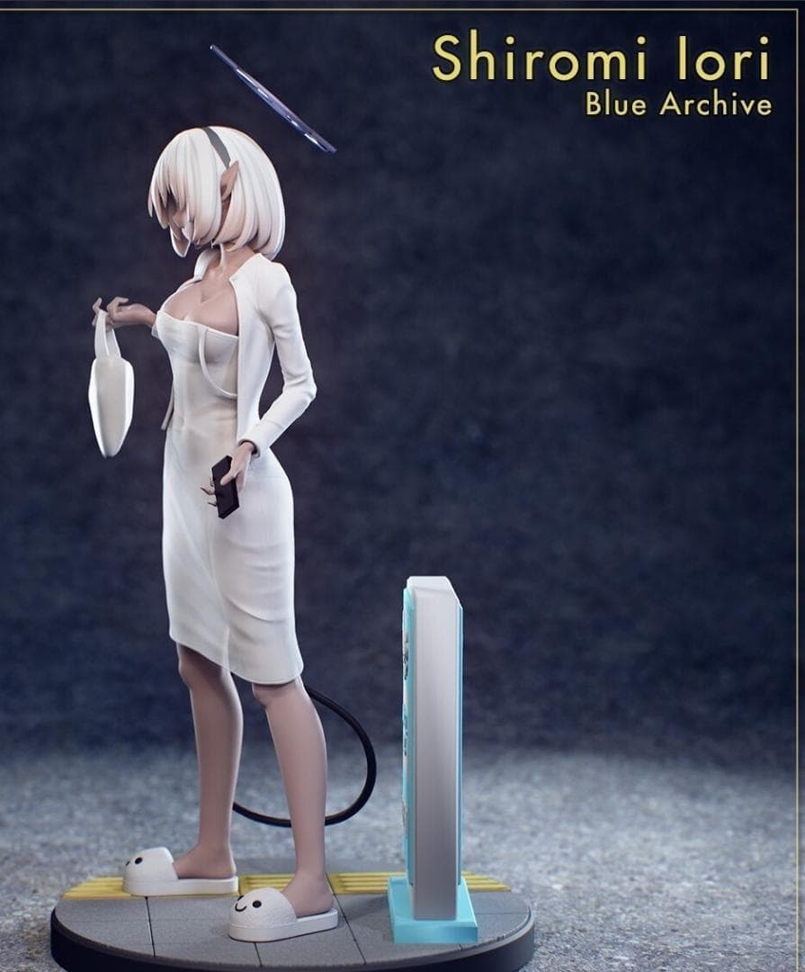 25cm 未塗装未組立　ガレキ　ブルーアーカイブ　ブルアカ　イオリ　銀鏡　ゲヘナ