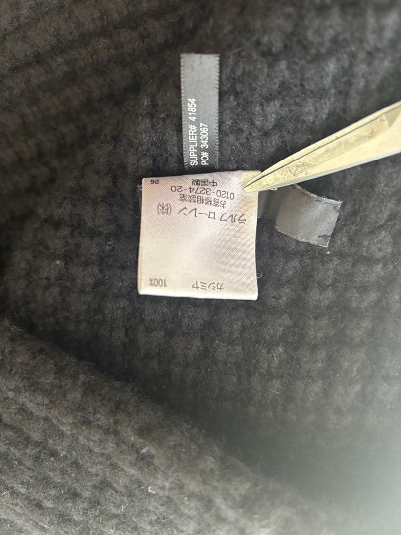 RALPH LAUREN RLX カシミヤスヌード　ブラック