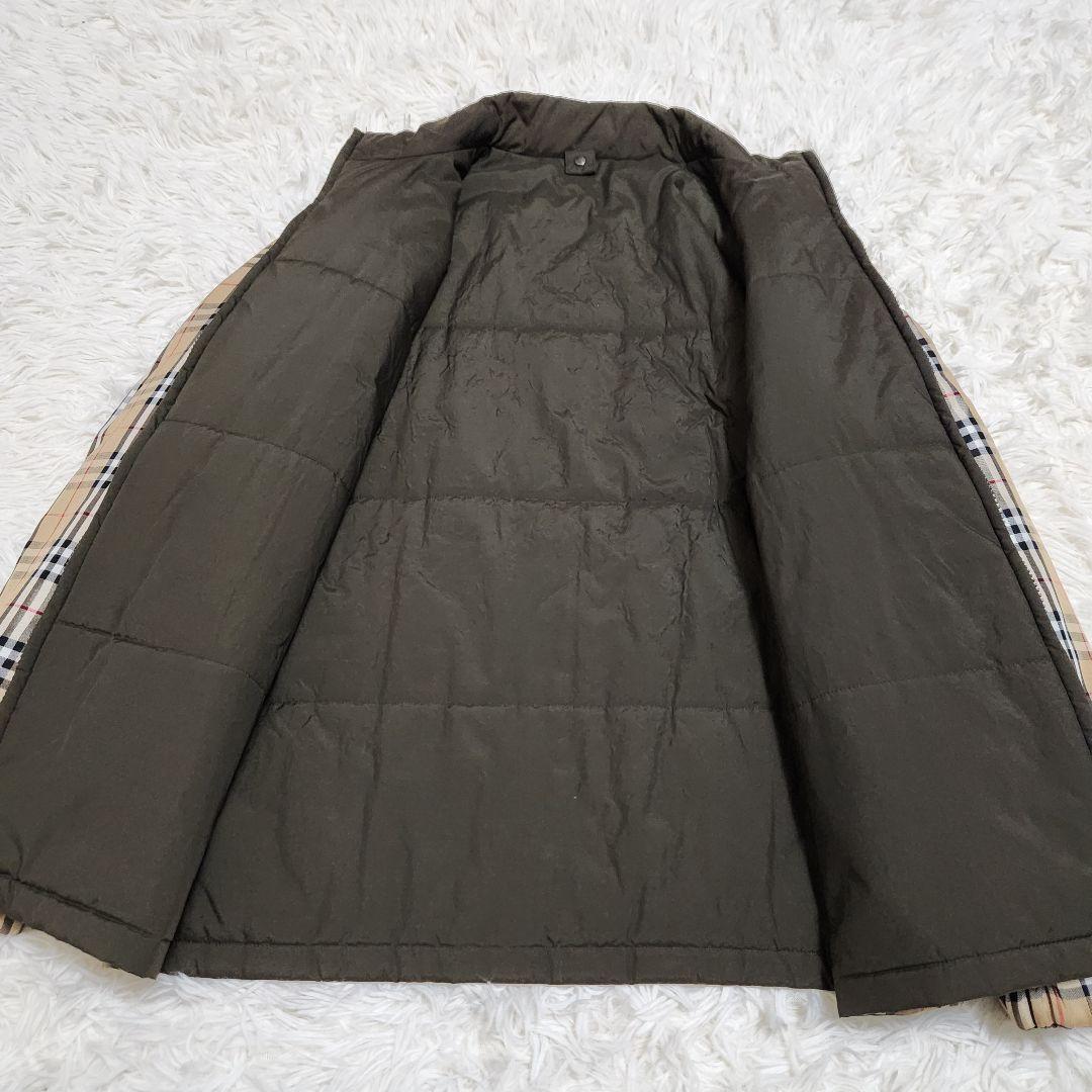 【美品】バーバリーズ リバーシブル ブルゾン ノバチェック × カーキ 40 L