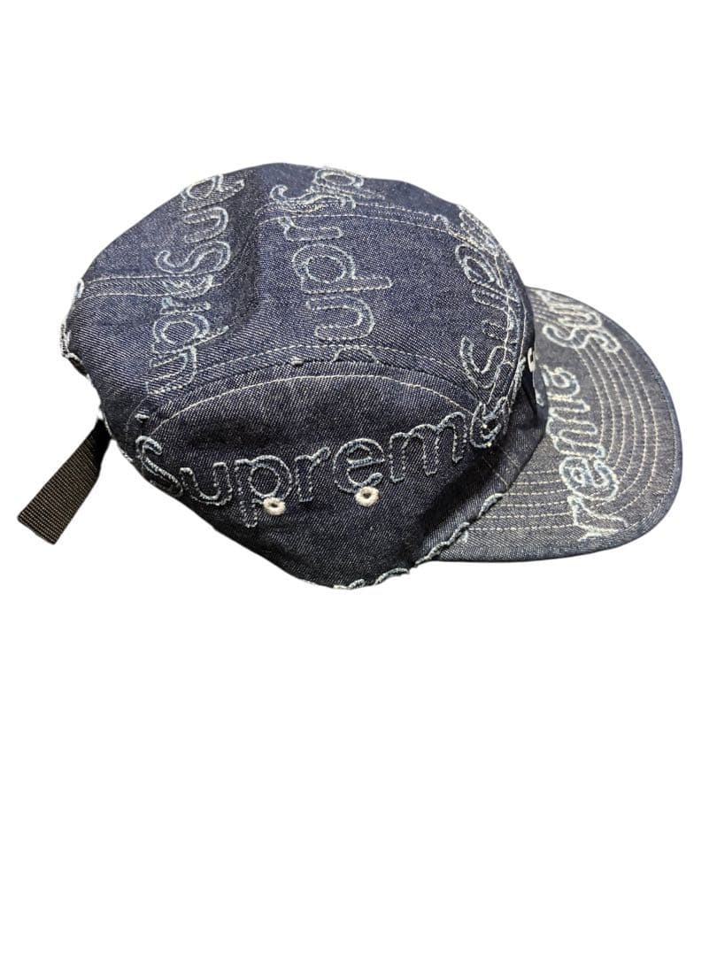 【美品】Supreme 24FW Lasered Denim CampCap