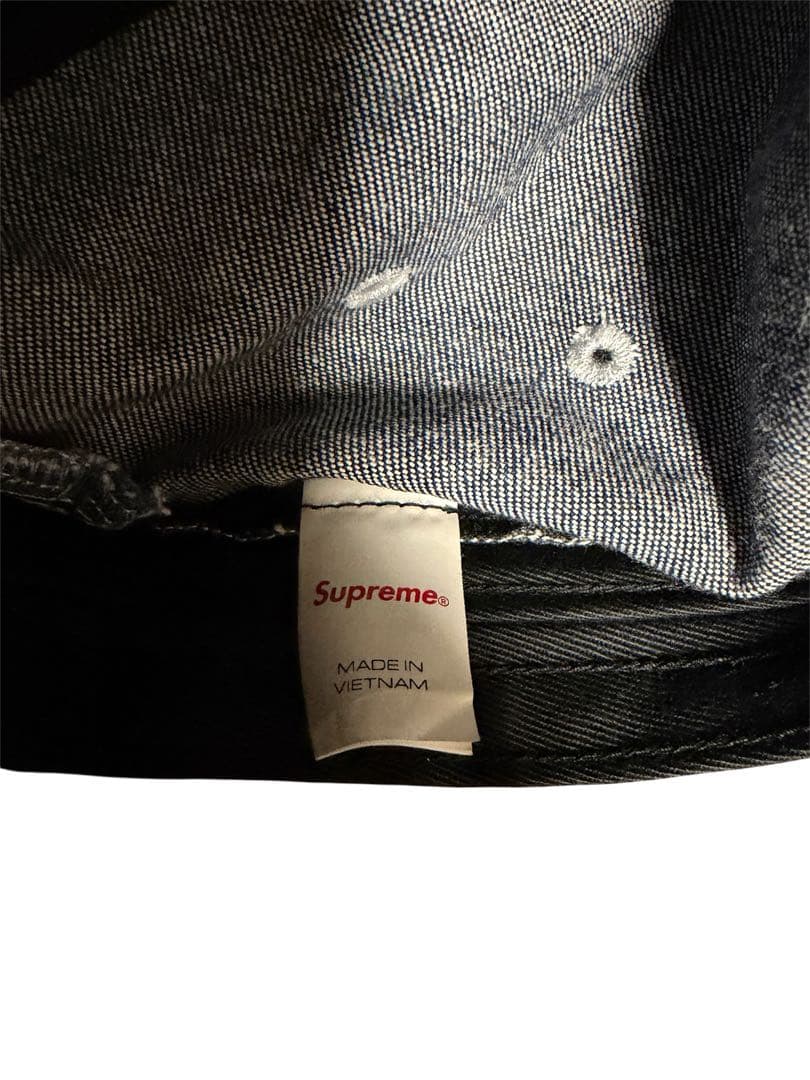 【美品】Supreme 24FW Lasered Denim CampCap