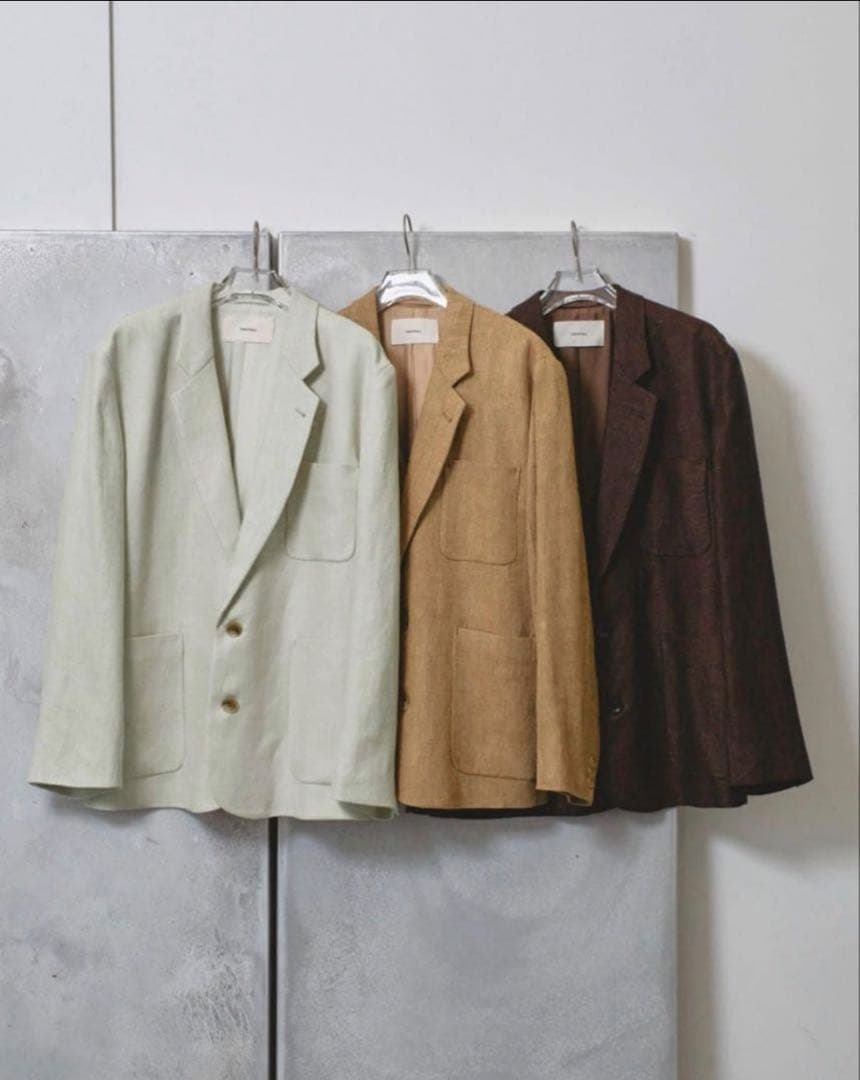TODAYFUL Boyfriend Linen Jacket セージ　38