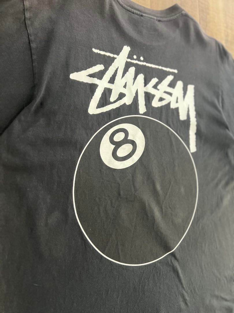 Stussy 8ボール Tシャツ 黒 USA製 Lサイズ ステューシー