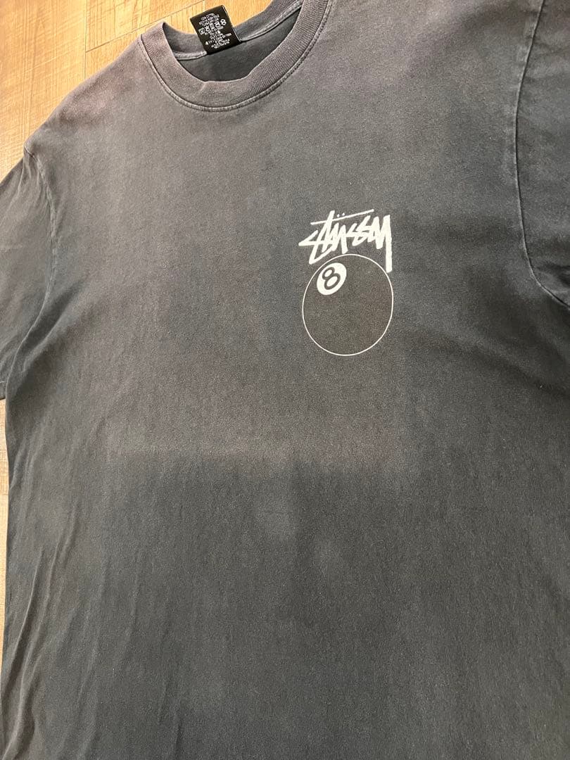 Stussy 8ボール Tシャツ 黒 USA製 Lサイズ ステューシー