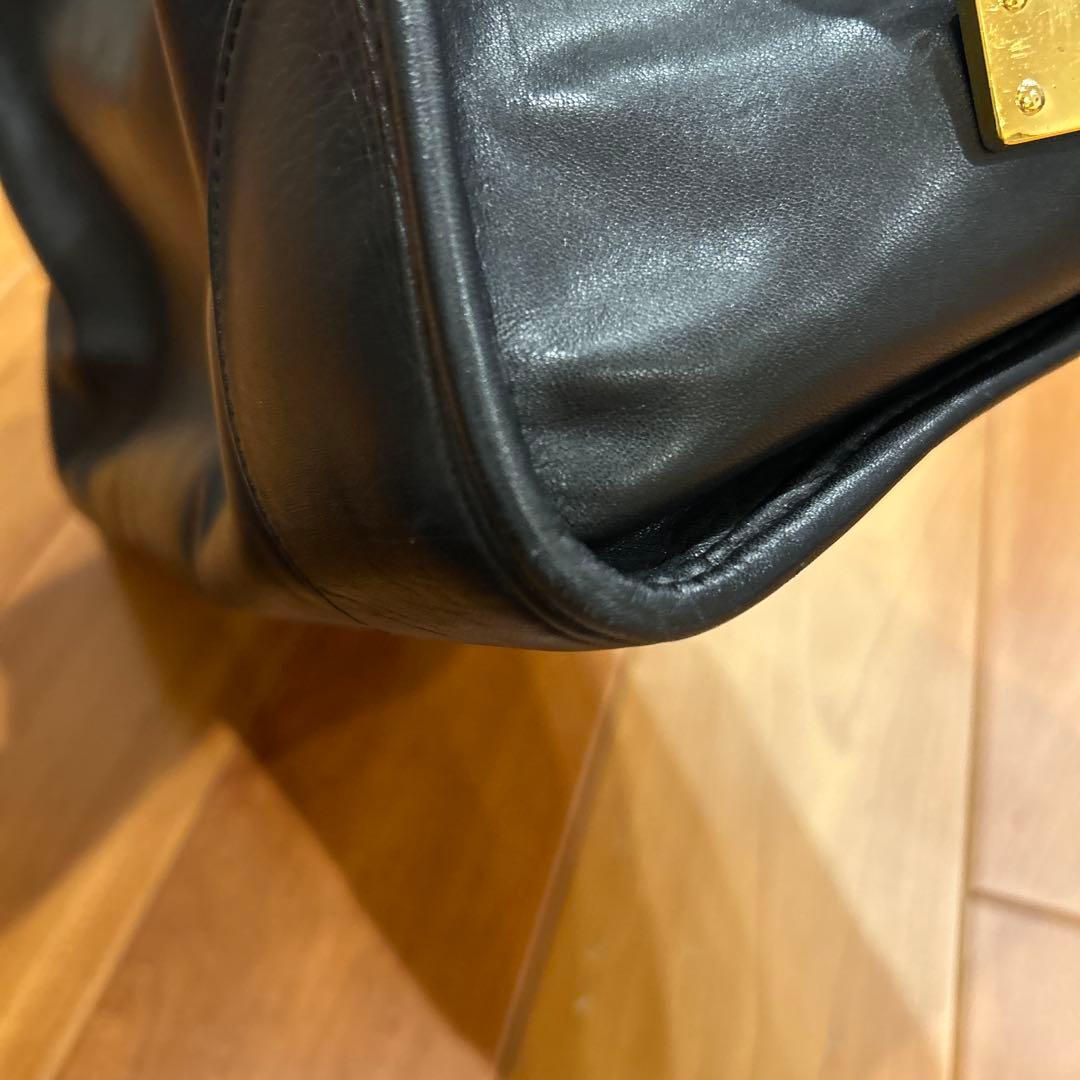 LOEWE アマソナ アナグラム ボストンバッグ 黒