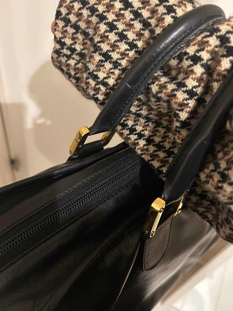 LOEWE アマソナ アナグラム ボストンバッグ 黒