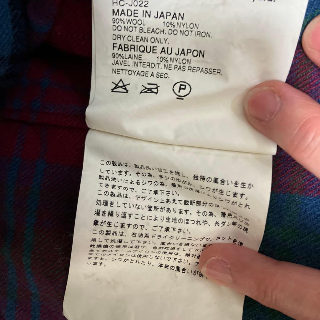 J*n様 COMME des GARÇONS チェック柄 テーラードジャケット